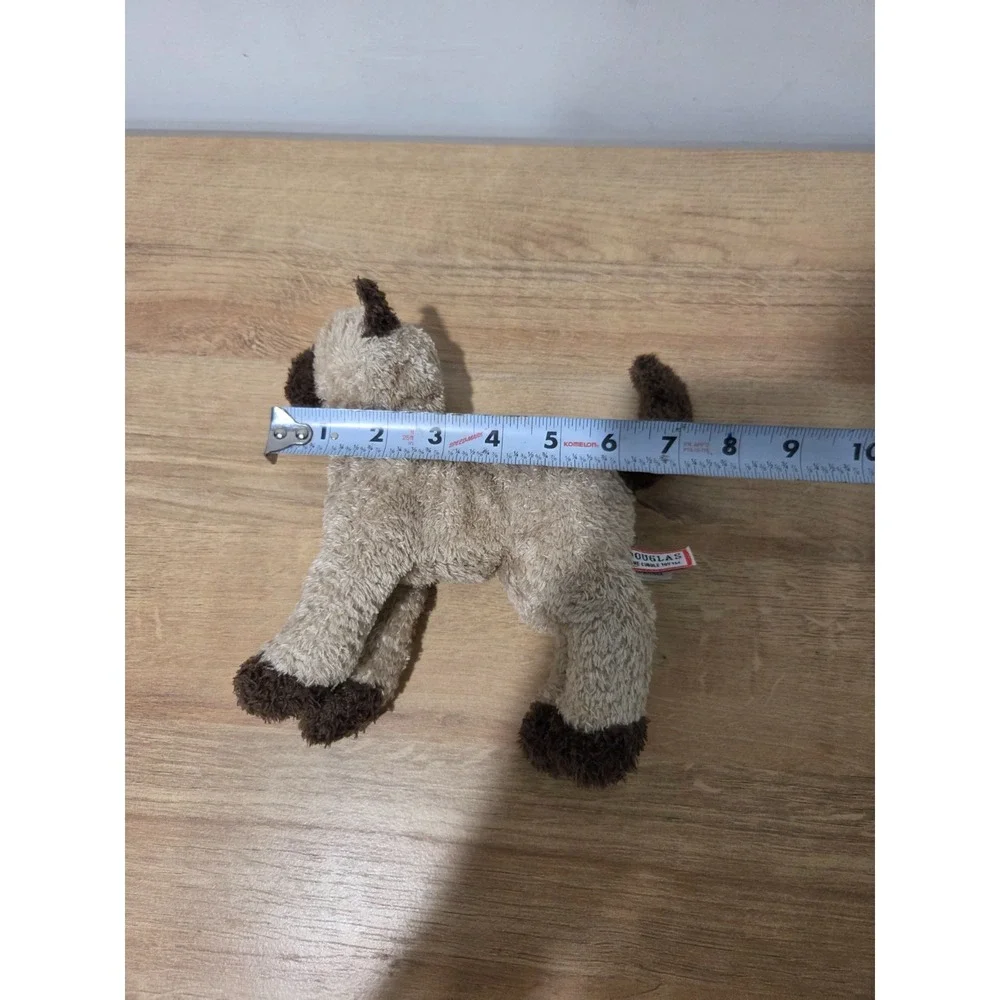 Vintage Y2K Douglas Betty Brown Siamese Cat Kitten Plush Blue Eyes Kohair 8''